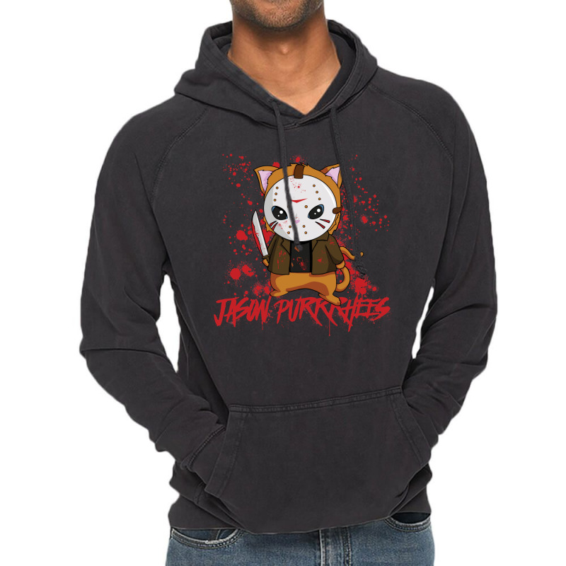 Jason Purrrhees Vintage Hoodie | Artistshot