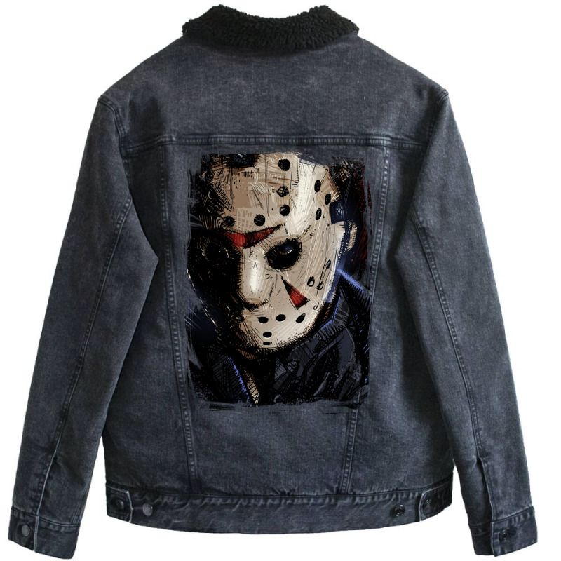 Jason Voorhees Unisex Sherpa-lined Denim Jacket | Artistshot