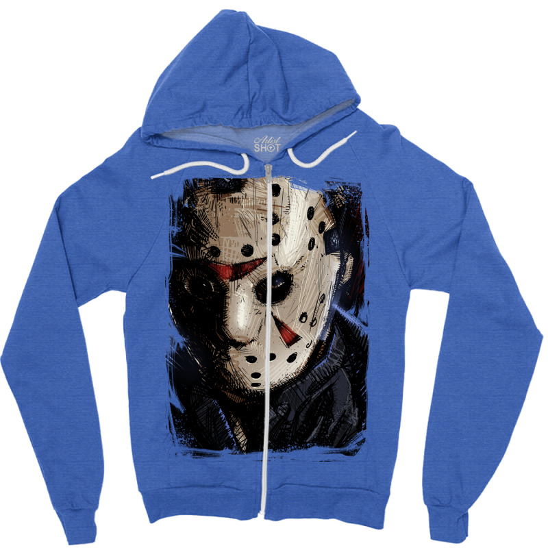 Jason Voorhees Zipper Hoodie | Artistshot