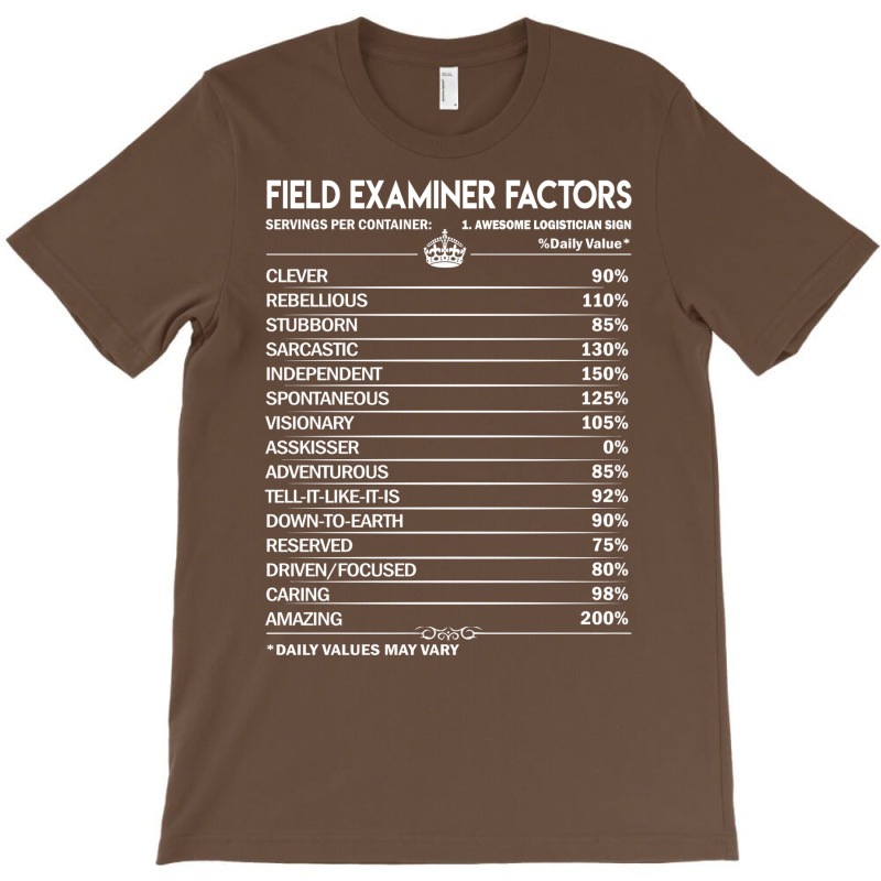 Field Examiner T  Field Examiner Factors Daily Gif T-Shirt by taglusirnuk | Artistshot