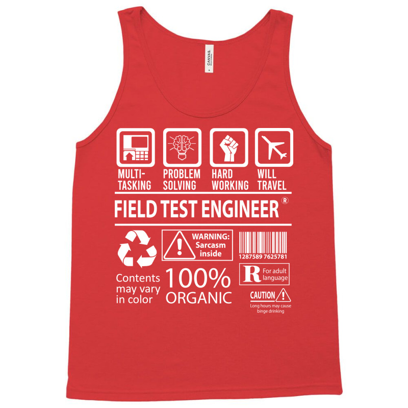 Field Test Engineer T  Multitasking Certified Job Tank Top by abataymunaevj | Artistshot