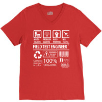 Field Test Engineer T  Multitasking Certified Job V-neck Tee | Artistshot