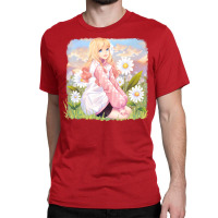 Flower Field Xi Yui Red Classic T-shirt | Artistshot