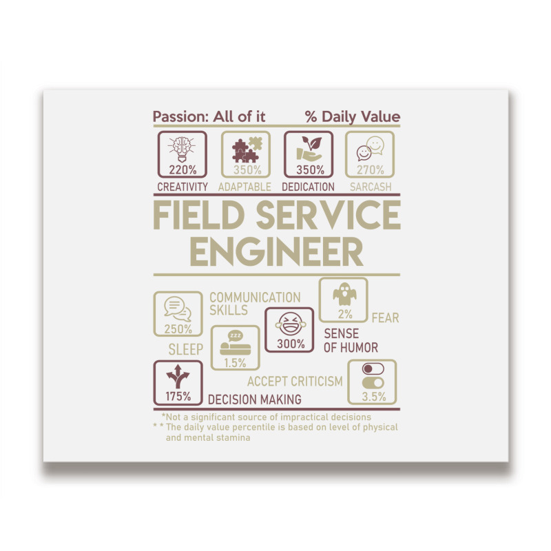 Field Service Engineer T  Multitasking Daily Value Metal Print Horizontal | Artistshot