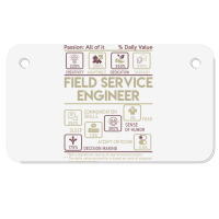 Field Service Engineer T  Multitasking Daily Value Motorcycle License Plate | Artistshot