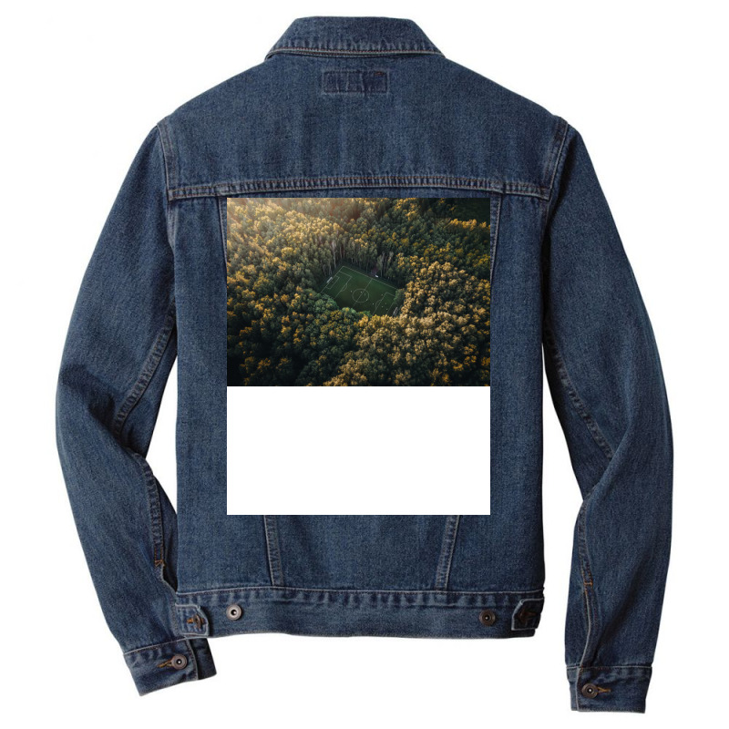 Soccer Pitch Music Men Denim Jacket by taglusirnuk | Artistshot