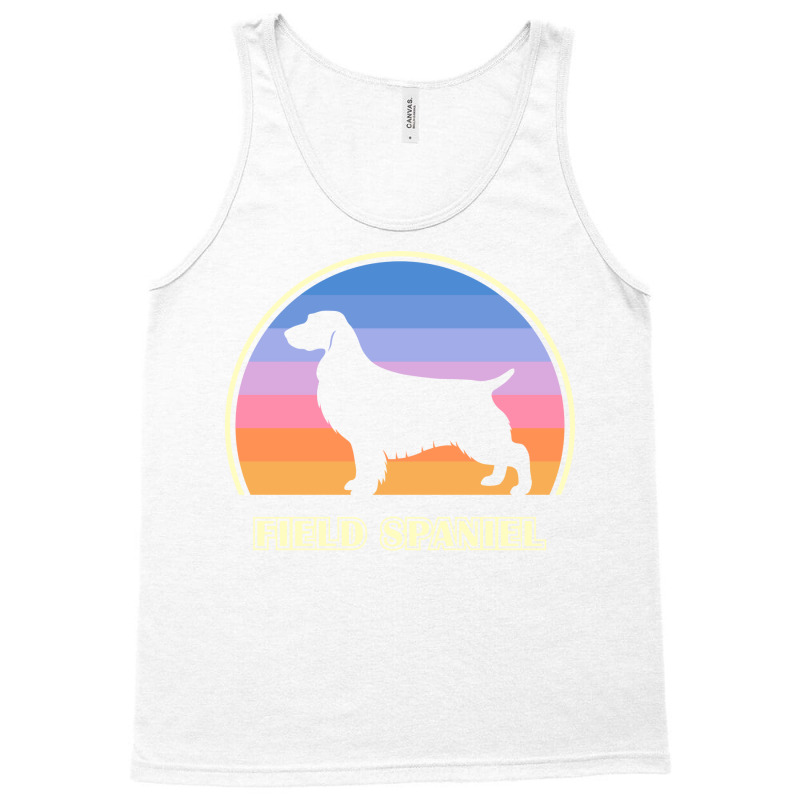 Field Spaniel Vintage Sunset Dog Cute Tank Top by boekelhulumn | Artistshot