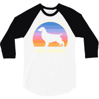 Field Spaniel Vintage Sunset Dog Cute 3/4 Sleeve Shirt | Artistshot