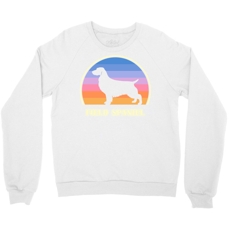 Field Spaniel Vintage Sunset Dog Cute Crewneck Sweatshirt by boekelhulumn | Artistshot