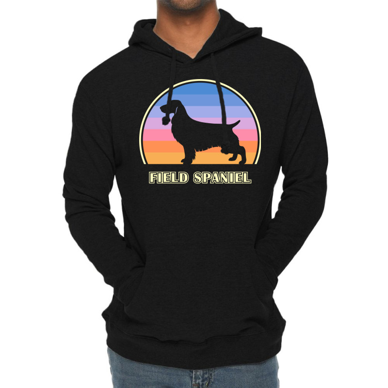 Field Spaniel Vintage Sunset Dog Cute Lightweight Hoodie by boekelhulumn | Artistshot