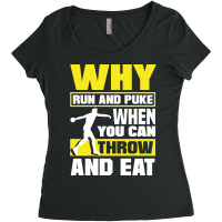 Discus Throwing Discus Thrower Track And Field Why Women's Triblend Scoop T-shirt | Artistshot