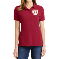 Highway 35 East Coast Ladies Polo Shirt | Artistshot