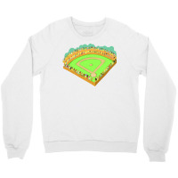 Baseball Field With Spectators In The Stands Yello Crewneck Sweatshirt | Artistshot