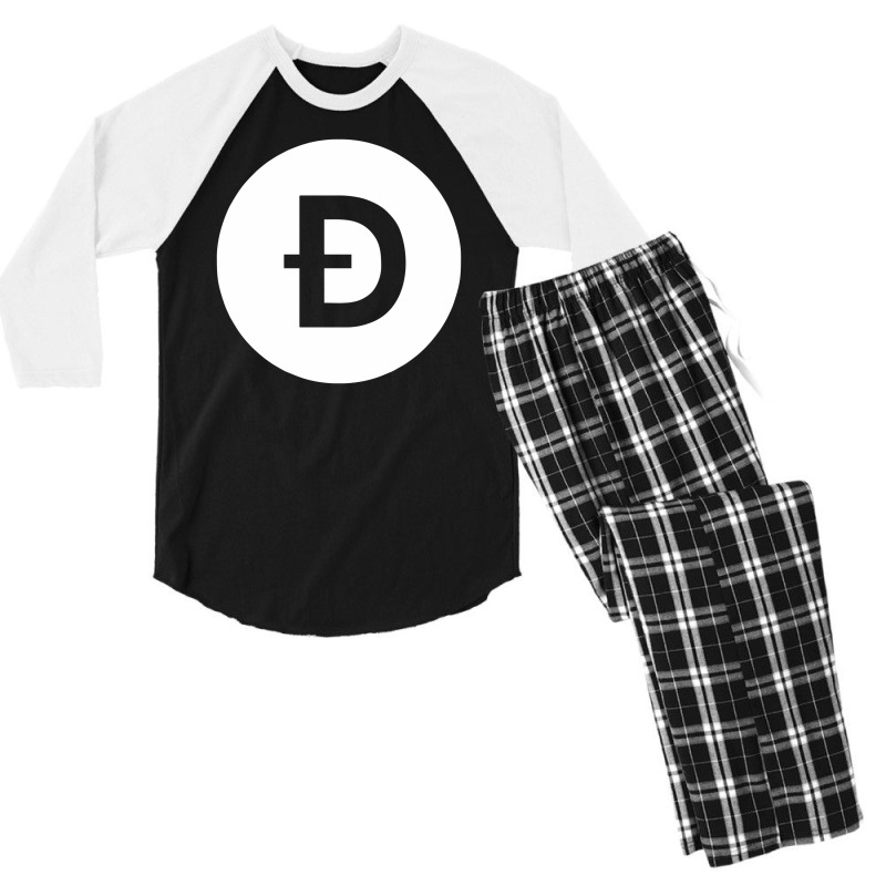 Dogecoin Men's 3/4 Sleeve Pajama Set | Artistshot