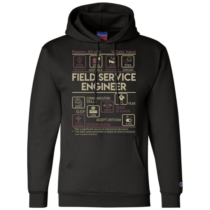 Field Service Engineer T  Multitasking Daily Value Champion Hoodie | Artistshot