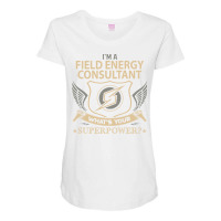 Field Energy Consultant T  Superpower Gift Item Te Maternity Scoop Neck T-shirt | Artistshot