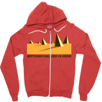 Nothing Valued Is Here Spike Field Stars Zipper Hoodie | Artistshot