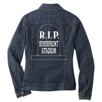 Rip Riverfront Stadium Summer Ladies Denim Jacket | Artistshot