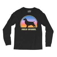 Field Spaniel Vintage Sunset Dog Cute Aesthetic Long Sleeve Shirts | Artistshot