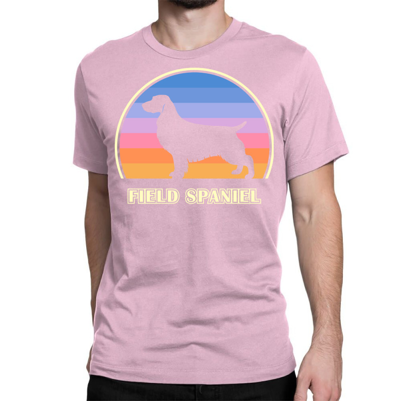 Field Spaniel Vintage Sunset Dog Cute Aesthetic Classic T-shirt by soyefkettieu | Artistshot