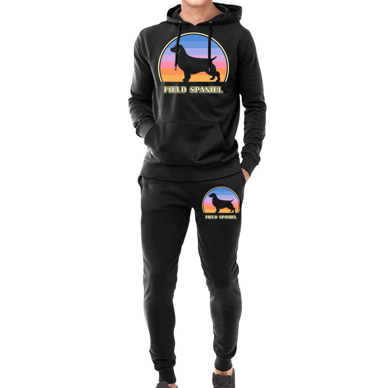 Field Spaniel Vintage Sunset Dog Cute Aesthetic Hoodie & Jogger set by soyefkettieu | Artistshot