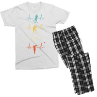 Track And Field Hammer Throwing Thrower Heartbeat Men's T-shirt Pajama Set | Artistshot