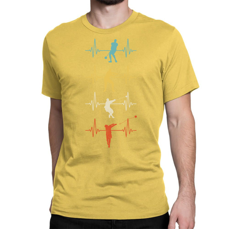 Track And Field Hammer Throwing Thrower Heartbeat Classic T-shirt by ulluqebaduza3 | Artistshot