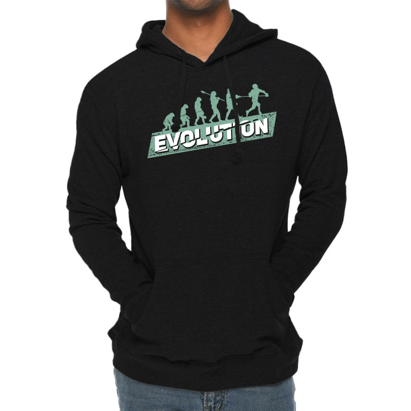 Lacrosse Evolution Player Gift Yellow Lightweight Hoodie by azapogosw | Artistshot