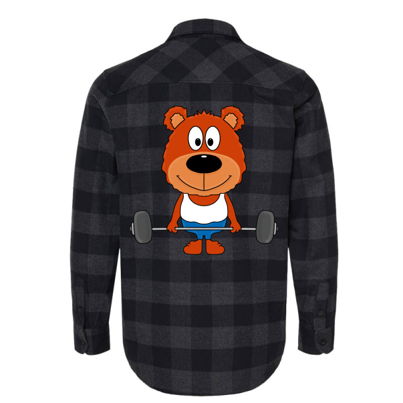 Teddy Br Teddybr Fitness Sport Bodybuilding Tier A Flannel Shirt by giladshalato | Artistshot