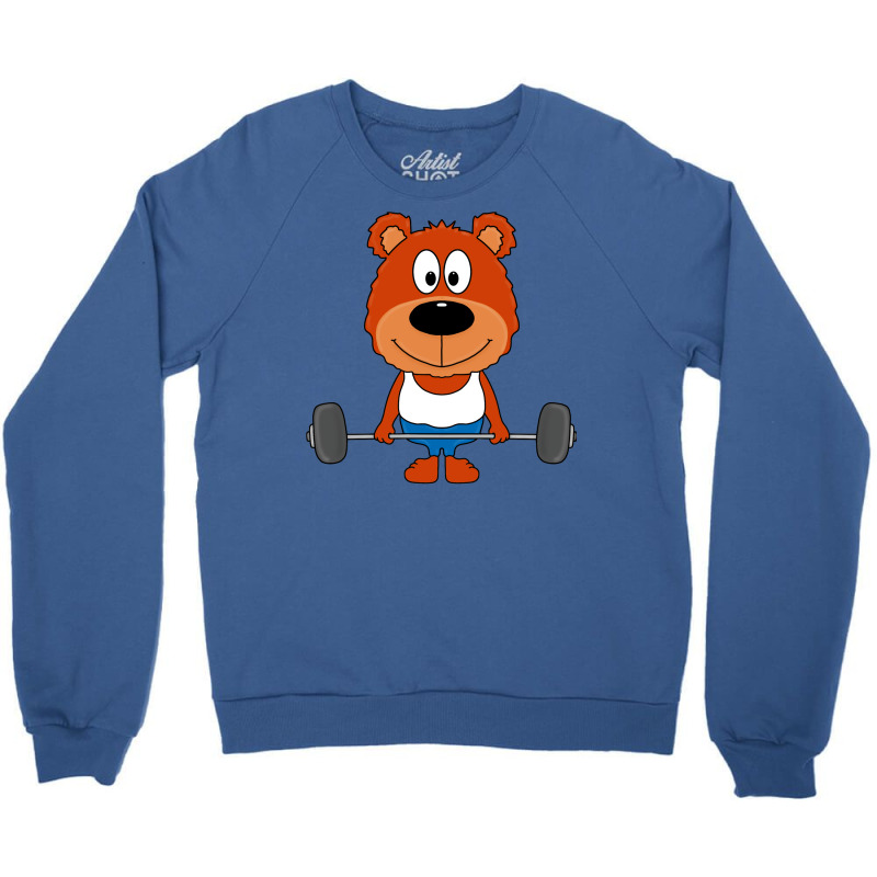 Teddy Br Teddybr Fitness Sport Bodybuilding Tier A Crewneck Sweatshirt by giladshalato | Artistshot