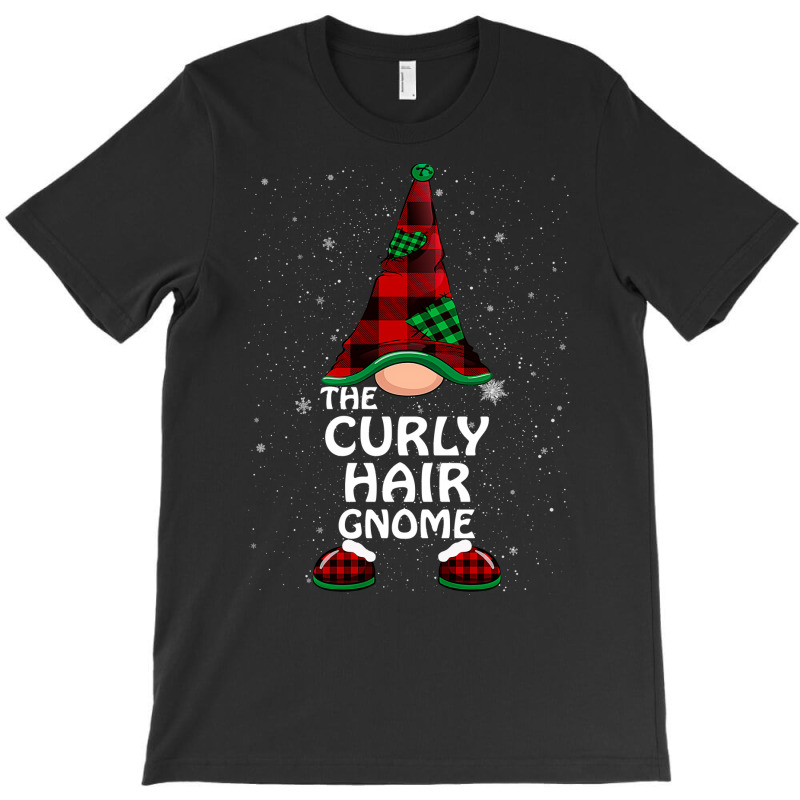 Curly Hair Gnome Buffalo Plaid Matching Family Chr T-shirt | Artistshot