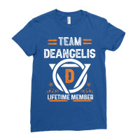 Team Deangelis Lifetime Member Family Name Surname Ladies Fitted T-shirt | Artistshot