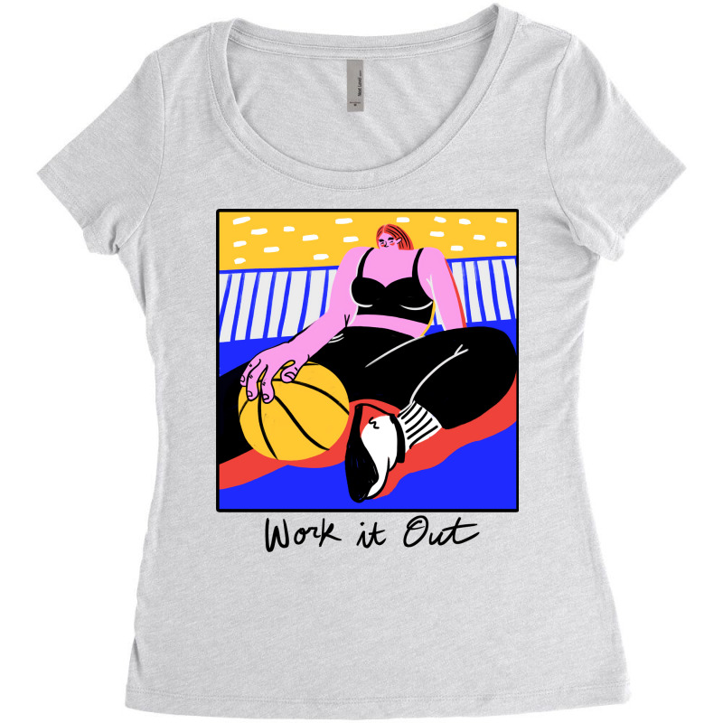 Work It Out 80s Women's Triblend Scoop T-shirt by maricanakevr | Artistshot