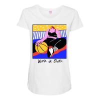 Work It Out 80s Maternity Scoop Neck T-shirt | Artistshot