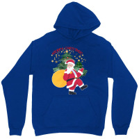 Merry Christmas Santa Clause Decorated Tree T Shir Unisex Hoodie | Artistshot