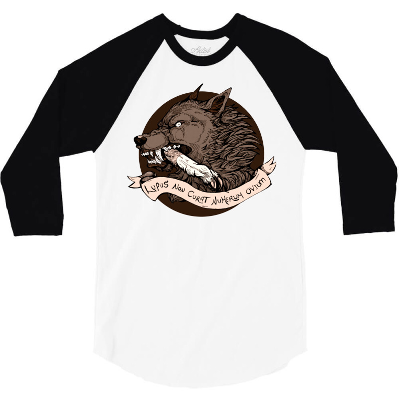 Lupus Brown 3/4 Sleeve Shirt | Artistshot