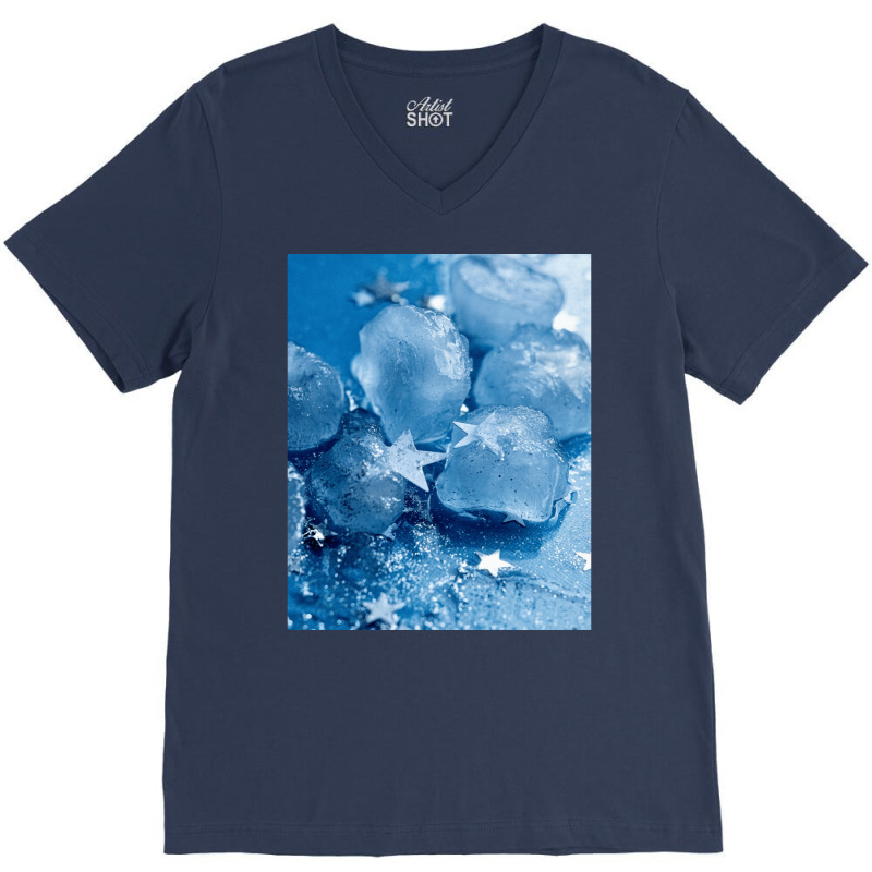 Ice Cubes V-Neck Tee by sivelslebeckl | Artistshot