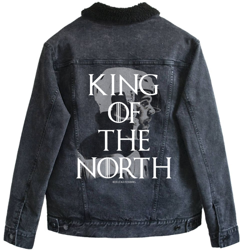 King Of The North   Beer League Heroes Unisex Sherpa-Lined Denim Jacket by sivelslebeckl | Artistshot