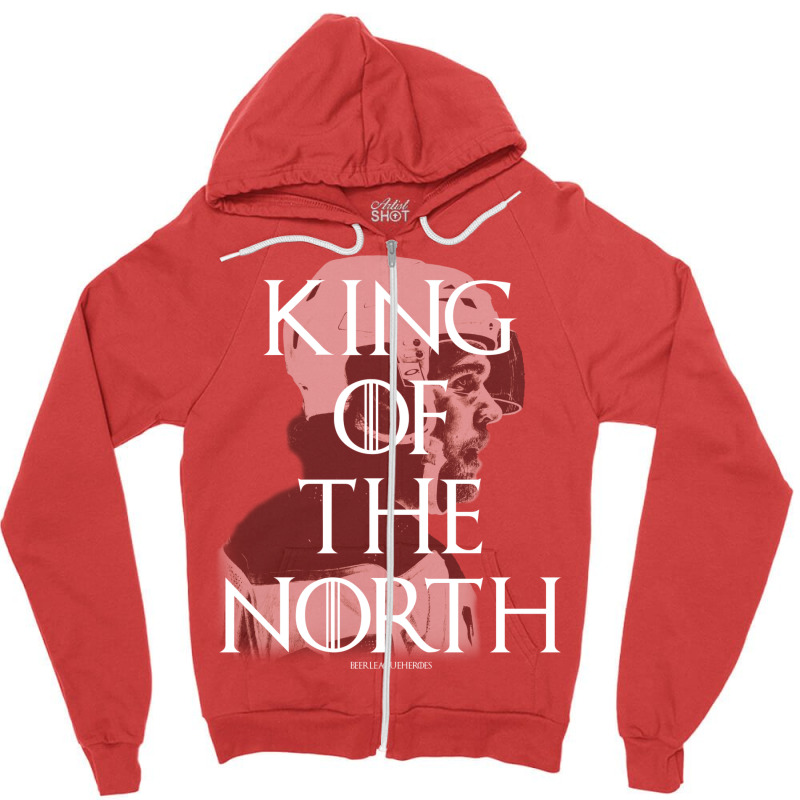 King Of The North   Beer League Heroes Zipper Hoodie by sivelslebeckl | Artistshot