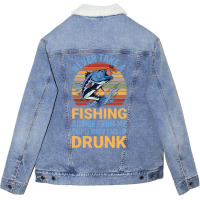 Angler Nevert Take A Fishing Advise Fisch Angeln C Unisex Sherpa-lined Denim Jacket | Artistshot