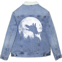 Bark At The Moon! Unisex Sherpa-lined Denim Jacket | Artistshot