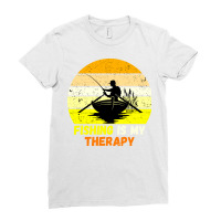 Fishing Is My Therapy Girl Ladies Fitted T-shirt | Artistshot