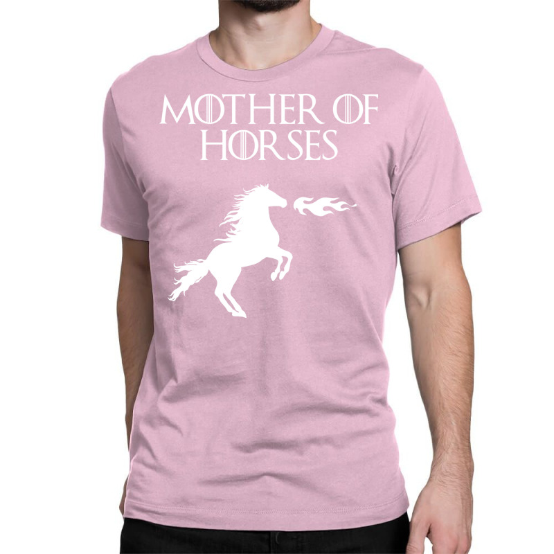 Mother Of Horses (white) Classic T-shirt by sivelslebeckl | Artistshot