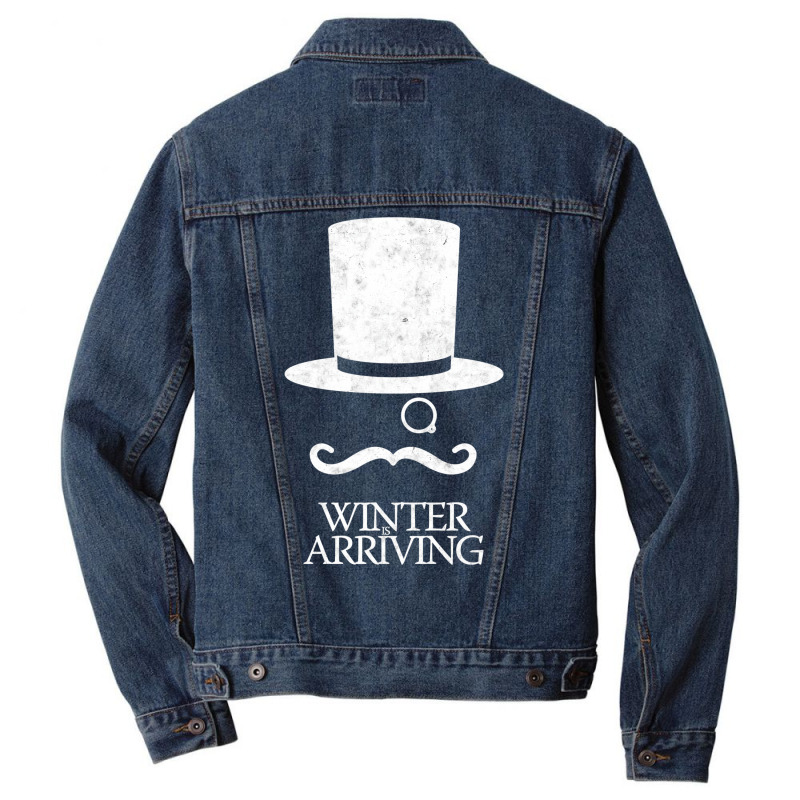 Winter Is Arriving Men Denim Jacket by mellafrensy | Artistshot