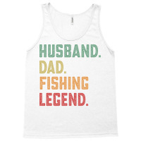 Husband Dad Fishing Legend Fisher 70s Tank Top | Artistshot