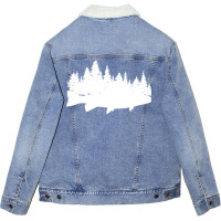 Nature Fish Animal Fishing Stars Unisex Sherpa-lined Denim Jacket | Artistshot