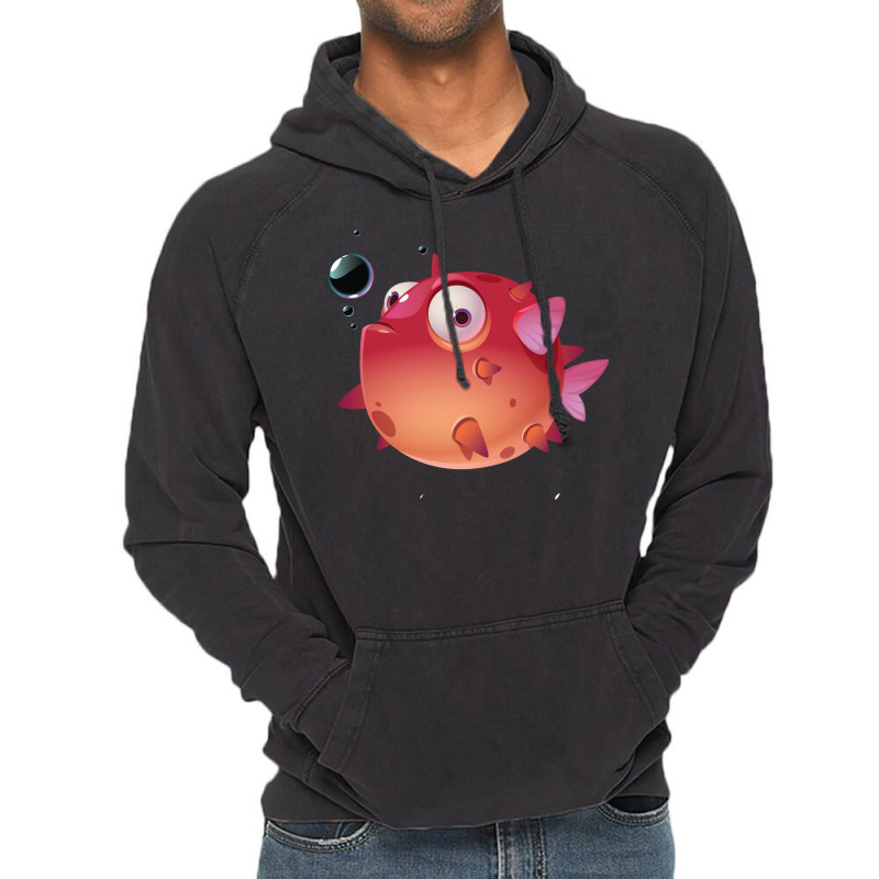 Puffer Fish Cool Vintage Hoodie by nanedohoomae | Artistshot