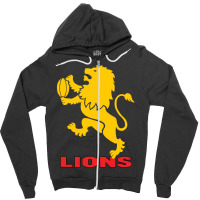 Golden Lions Zipper Hoodie | Artistshot