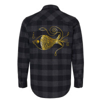 Unique Golden Floral Fish Girl Flannel Shirt | Artistshot