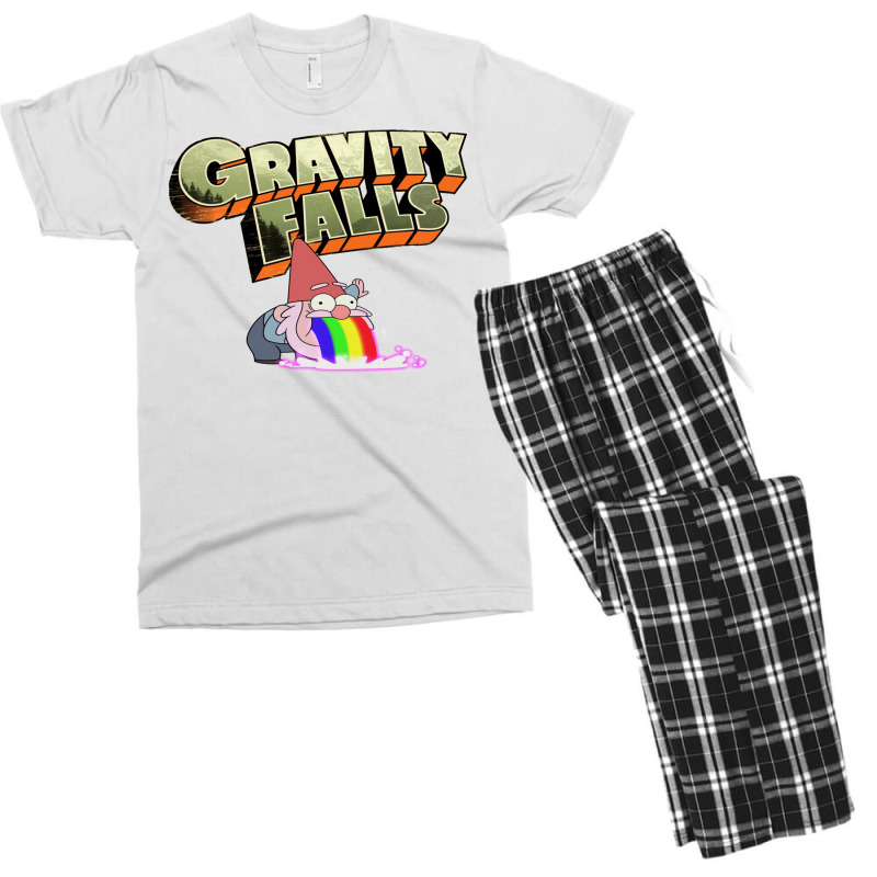 Gravity Falls Gnome Puke Men's T-shirt Pajama Set | Artistshot